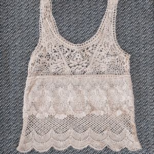 American Eagle Crochet Top / Cover Up / Knit Tank